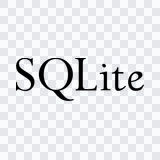 SQLite black wordmark PNG