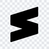 Sublime Text black icon PNG