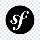 Symfony black icon SVG