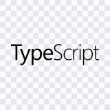 TypeScript black wordmark SVG