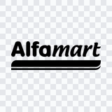 Alfamart black logo PNG