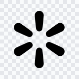 Walmart black icon SVG