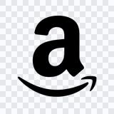 Amazon black icon PNG