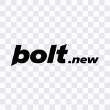 Bolt.new black logo SVG