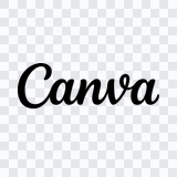 Canva black wordmark PNG