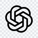 ChatGPT black logo SVG
