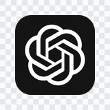 ChatGPT black logo PNG