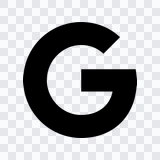 ikon Google hitam PNG