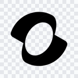Kling AI black icon PNG