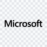 Microsoft black wordmark PNG