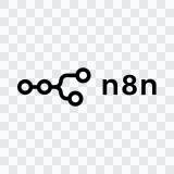 logo n8n hitam SVG