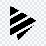 Napkin AI black icon PNG