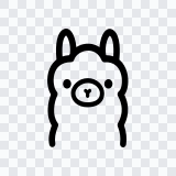 Ollama black logo SVG