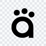 QwenPaw black icon PNG