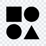 Reclaim AI black icon PNG