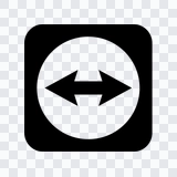 ikon TeamViewer hitam PNG