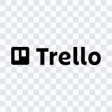 Trello black logo PNG