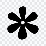 ikon Bloom hitam SVG