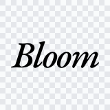 wordmark Bloom hitam SVG