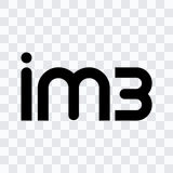 logo IM3 hitam PNG