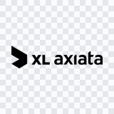 XL Axiata black logo PNG