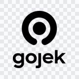 Gojek black logo PNG