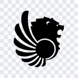 Lion Parcel black icon PNG