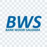 wordmark Bank Woori Saudara berwarna PNG