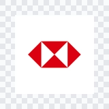 HSBC Bank colored icon PNG