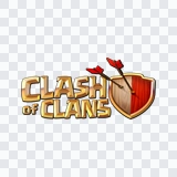 logo COC (Clash of Clans) berwarna PNG