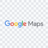 Google Maps colored wordmark PNG