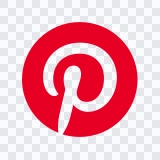 Pinterest colored icon SVG