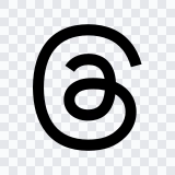 logo Threads berwarna SVG