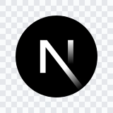 logo Next.js berwarna SVG