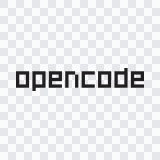 OpenCode colored wordmark SVG
