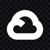 ikon Google Cloud putih PNG