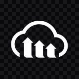 Cloudinary white icon SVG