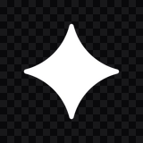 Google Gemini white icon PNG