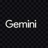 Google Gemini white wordmark PNG