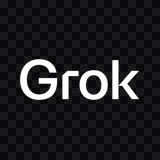 Grok / xAI white wordmark PNG