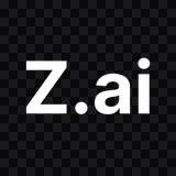 Z AI white wordmark PNG