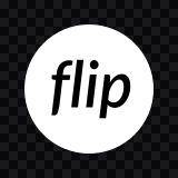 Flip white logo SVG