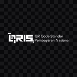 QRIS white logo PNG