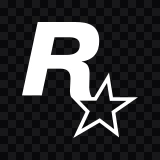 Rockstar Games white icon SVG
