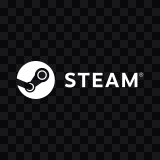 Steam white logo SVG
