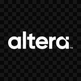 Altera white logo SVG