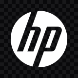 HP white logo SVG