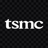 TSMC white wordmark SVG