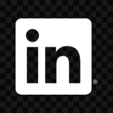 LinkedIn white icon PNG