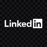 LinkedIn white logo SVG